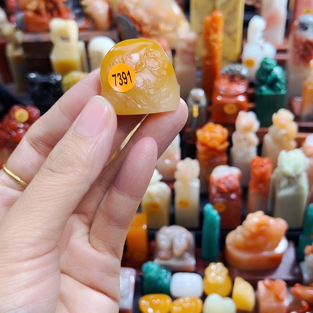 昌化石印石粥*粥7391包邮包刻