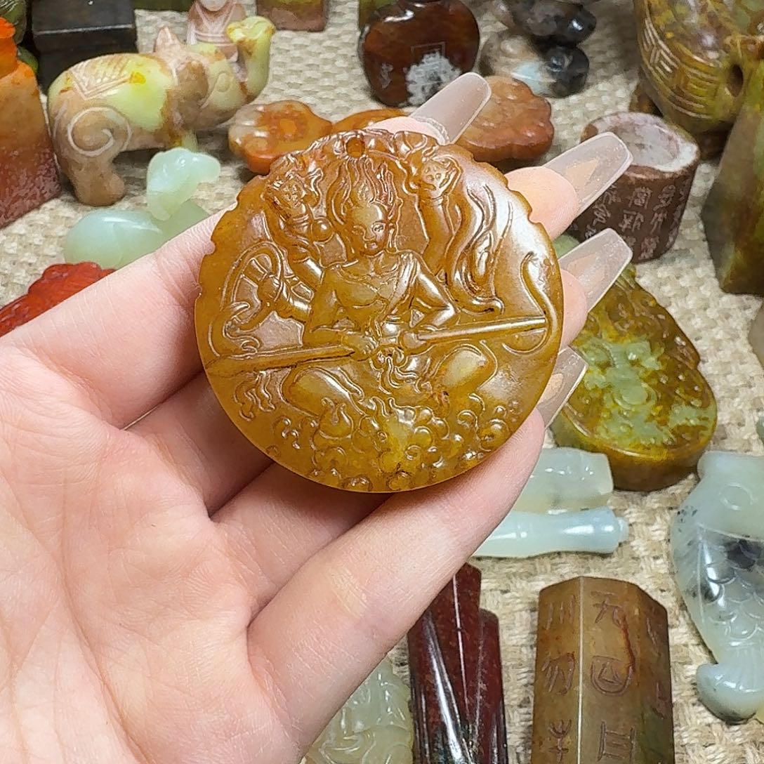 白玉菩提吊坠挂件