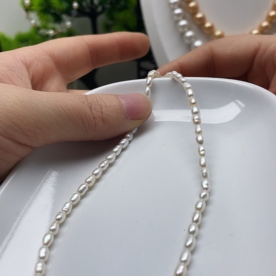 淡水珍珠合金颈饰