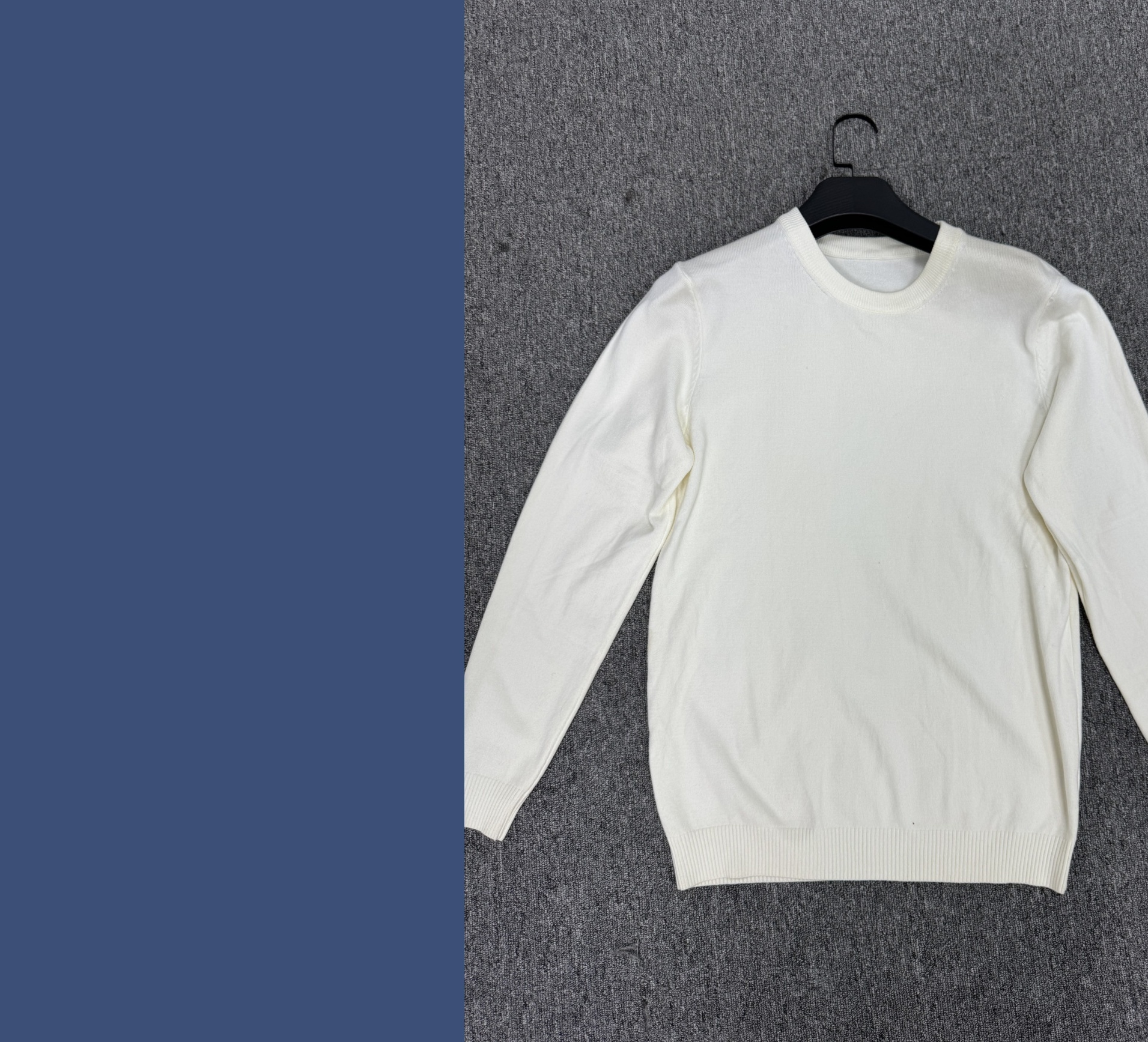 【痞老板】M 蓝色薄款羽毛衣