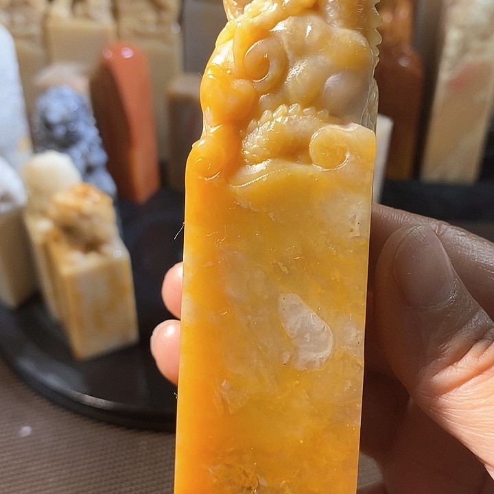 巴林石印石毋*巴林石雕刻工艺品