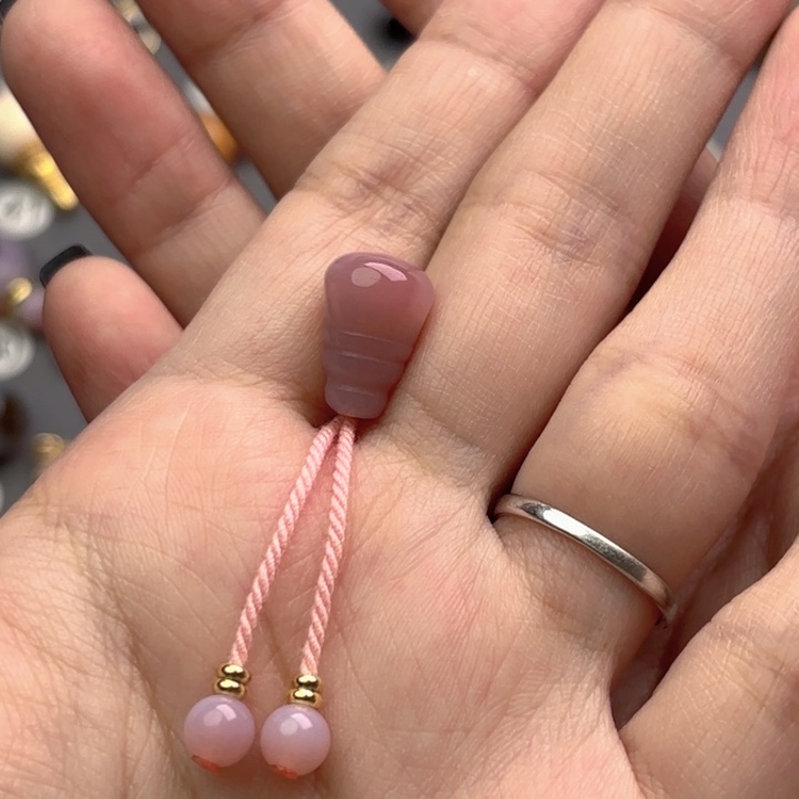 玛瑙/玉髓未镶嵌文玩配饰适配3-6mm的串