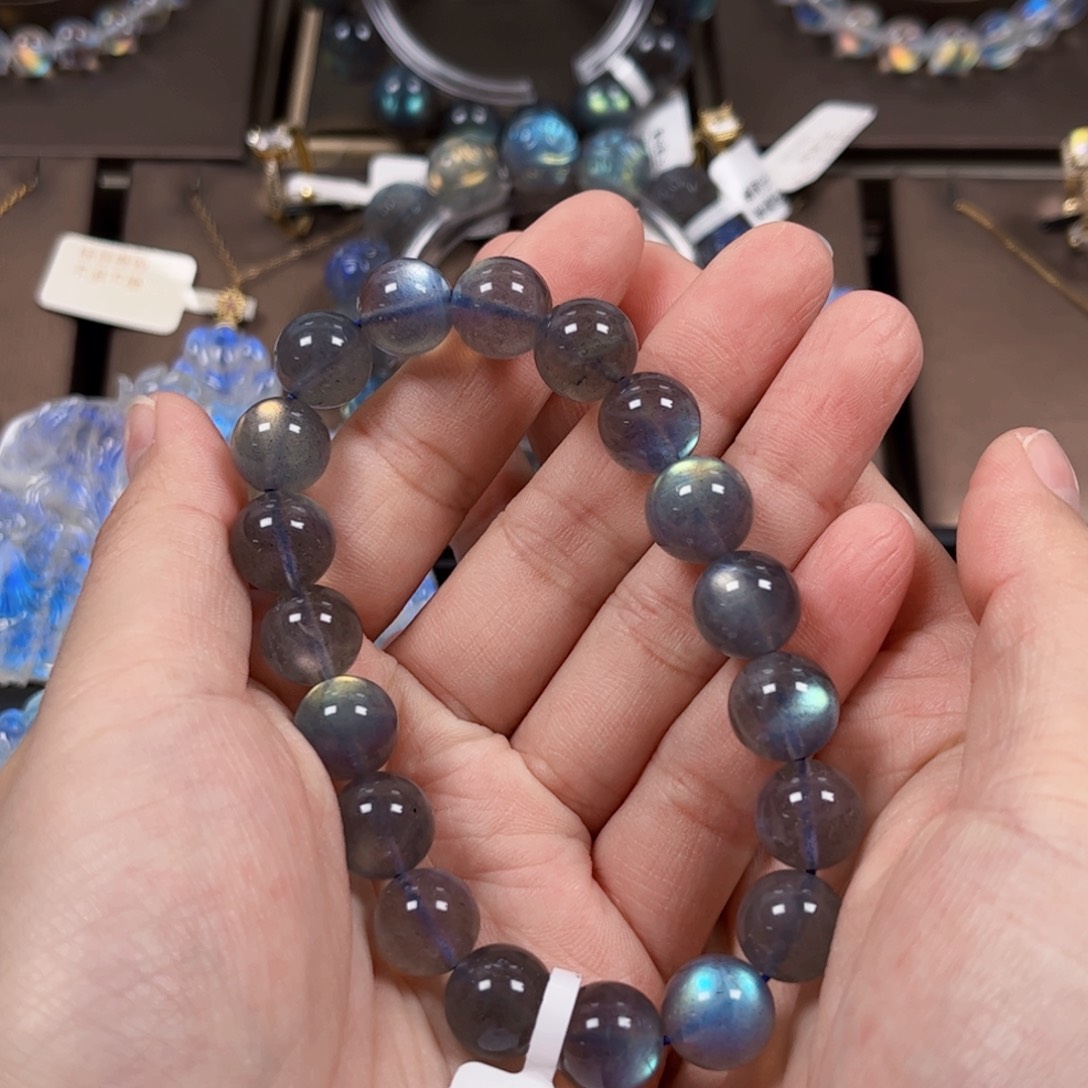 长石手串未镶嵌小*?11左右