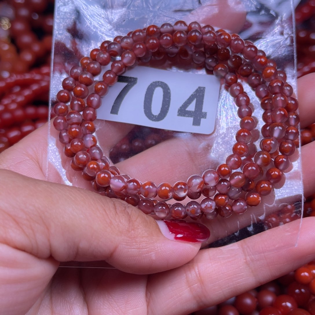 文***善手链未镶嵌南红玛瑙