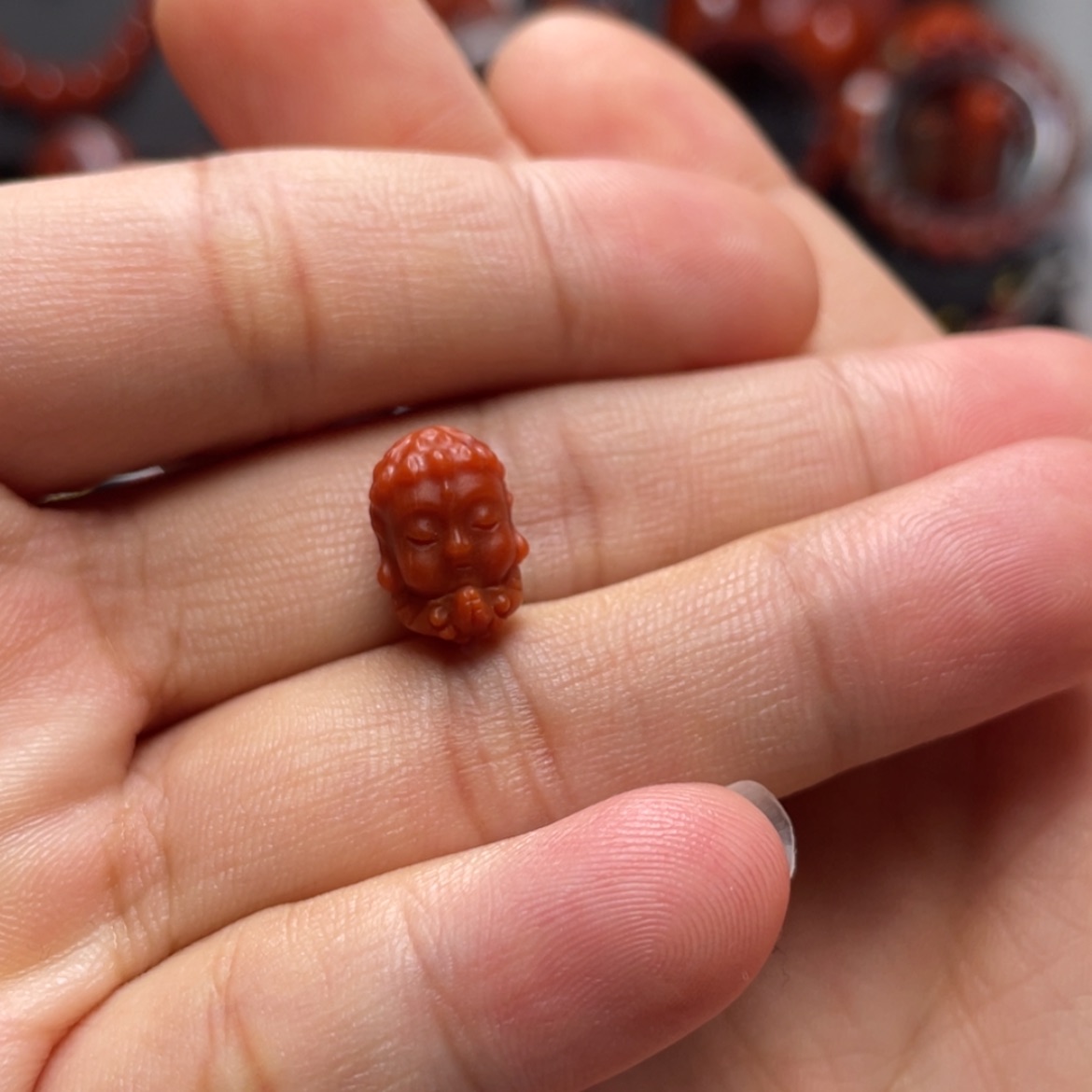 【闪购商品】未镶嵌宝宝佛8mm南红玛瑙