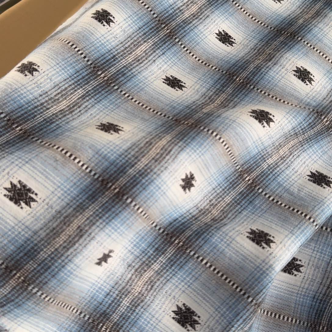 棉港货纯棉色织磨毛斜纹1米价X1.4米宽对面