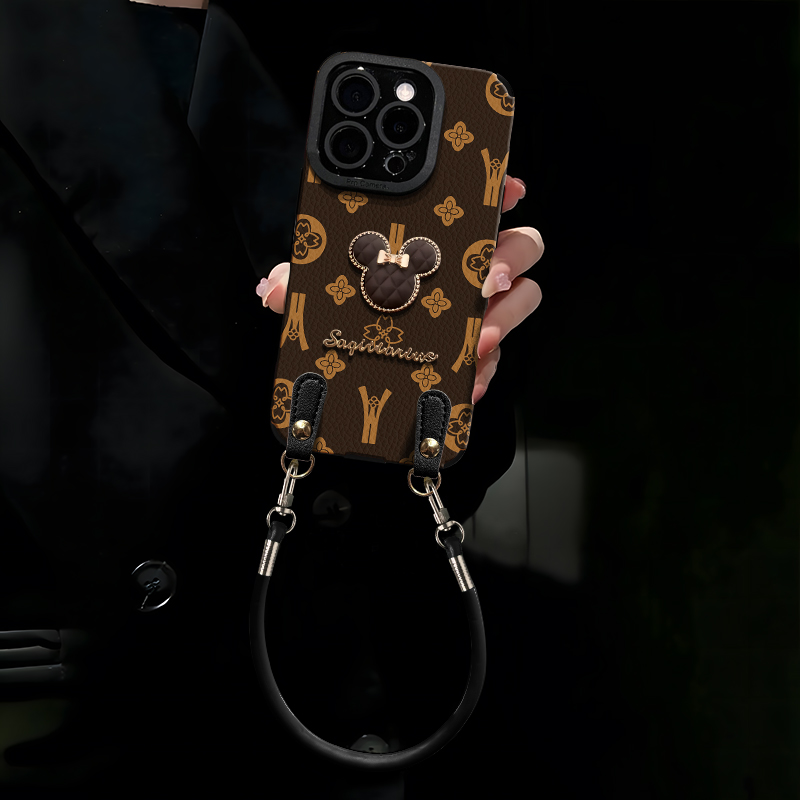 米奇轻奢花纹适用于苹果/vivo/华为/oppo/小米手机壳瞳眼壳防摔女