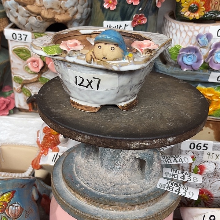 粗陶材质多肉花盆