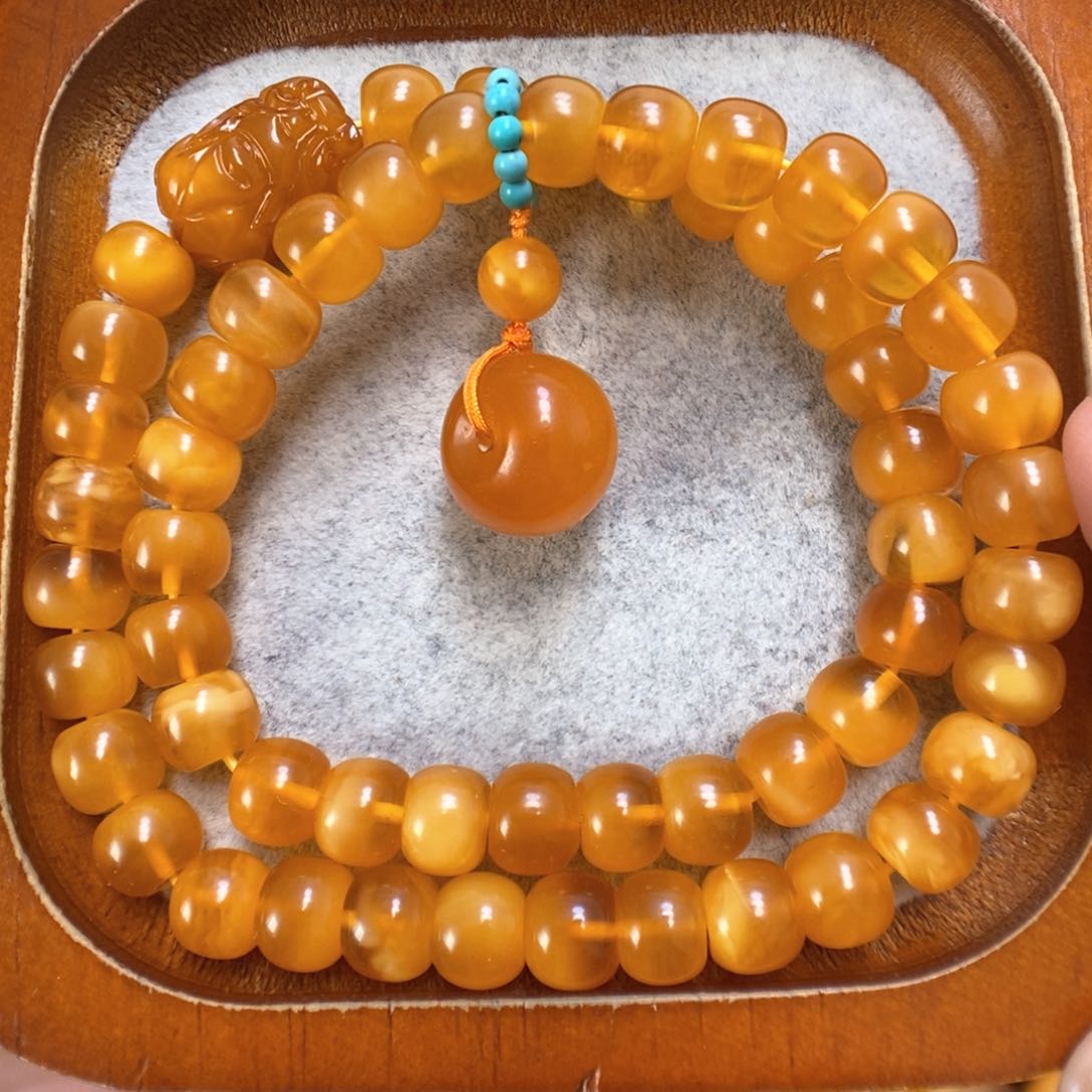 蜜蜡手串未镶嵌蜜蜡手串