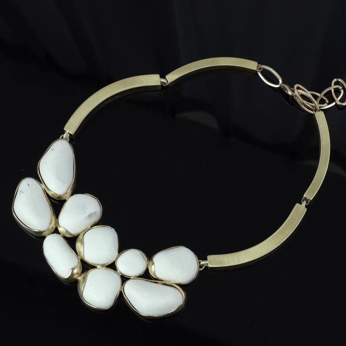 合金项链 中古女孩vingtage  希腊KALLIOPE手工镀金艺术项链B2255