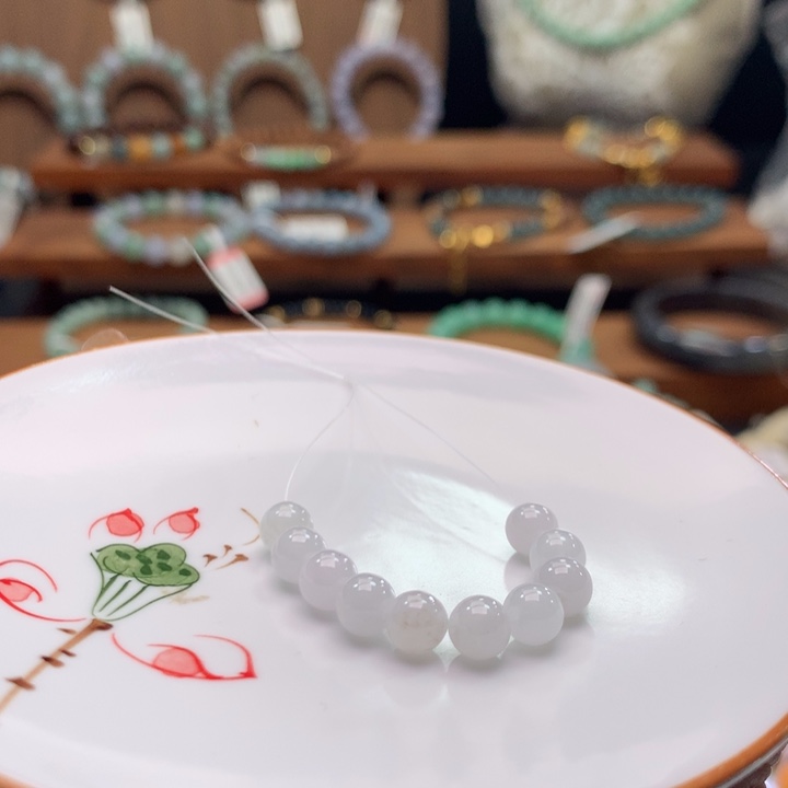 翡翠未镶嵌手链翡翠d14卡5.5