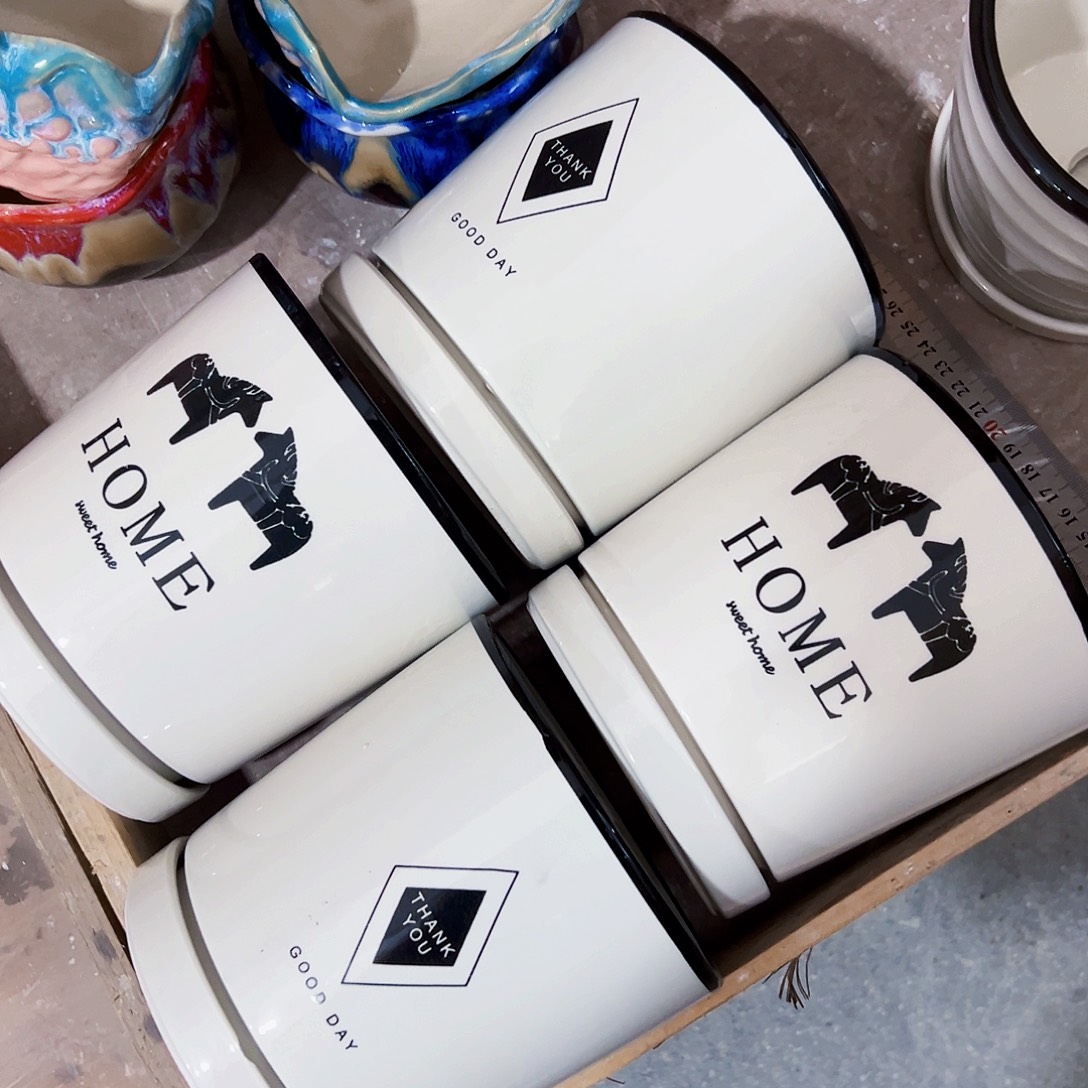 有孔外贸尾单陶瓷花盆凑单10米包邮