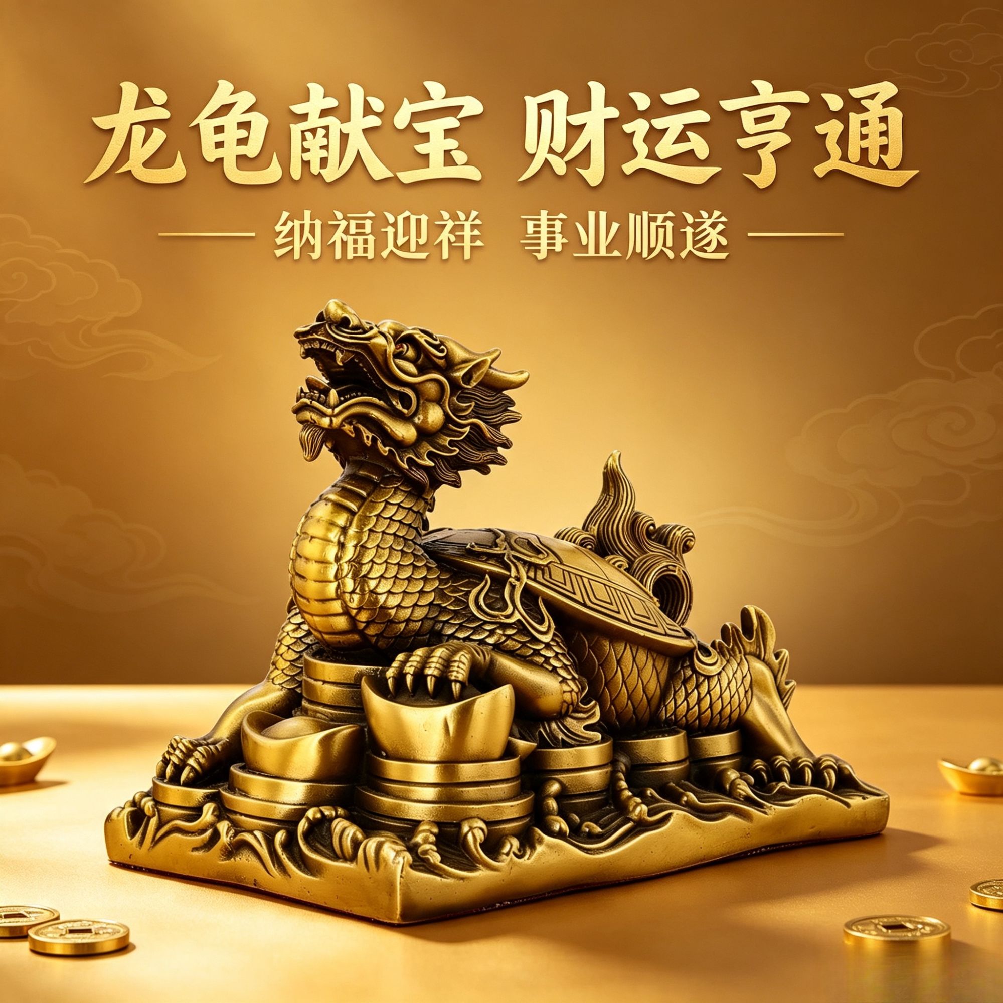 【等你确认】龙龟献宝古玩铜器商品图