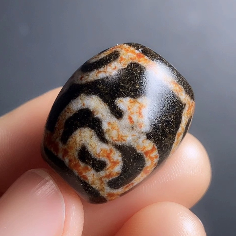 福利手工金沁钙化宝瓶达洛天珠天然玛瑙真品22.2x18.5