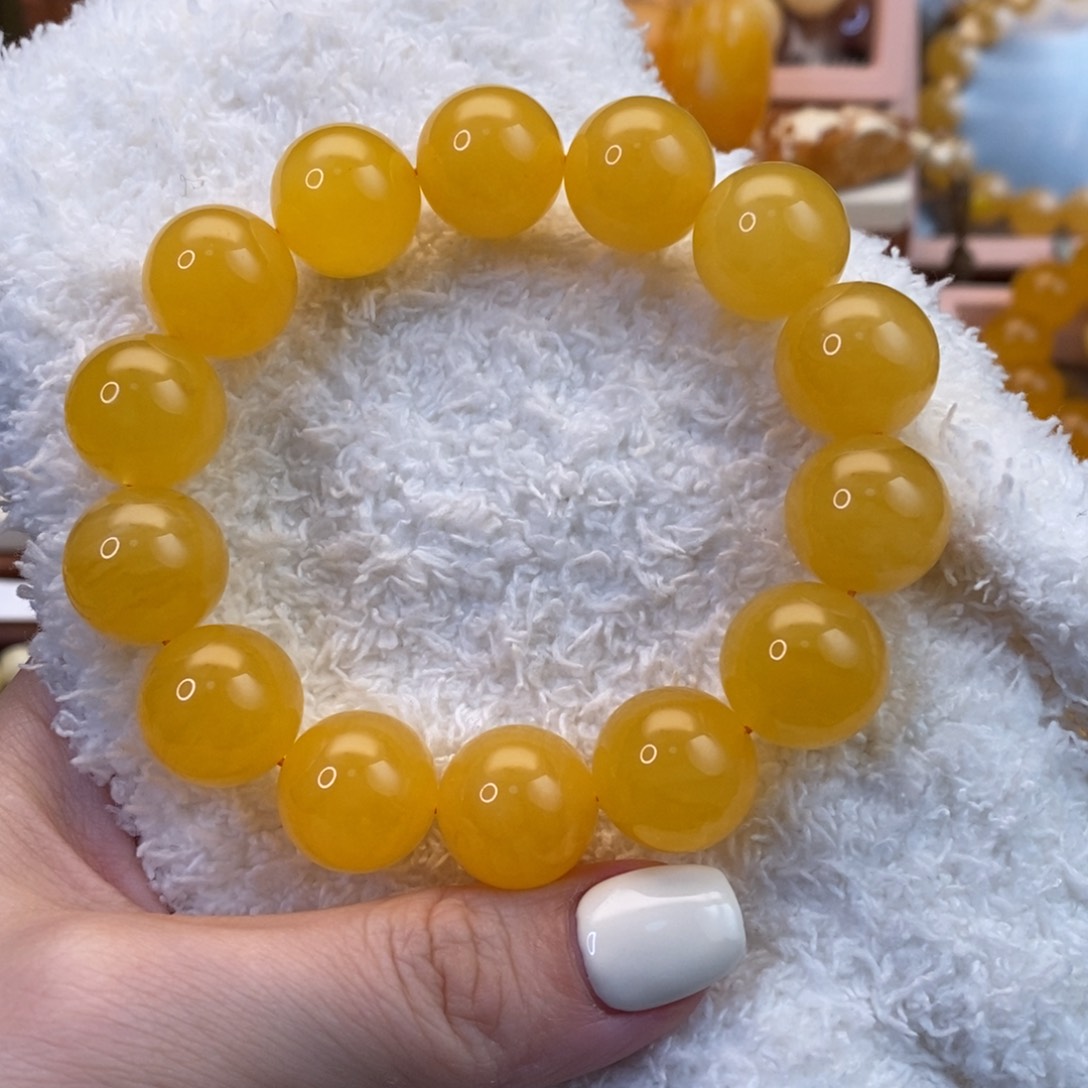 【闪购商品】未镶嵌蜜蜡裸石手链