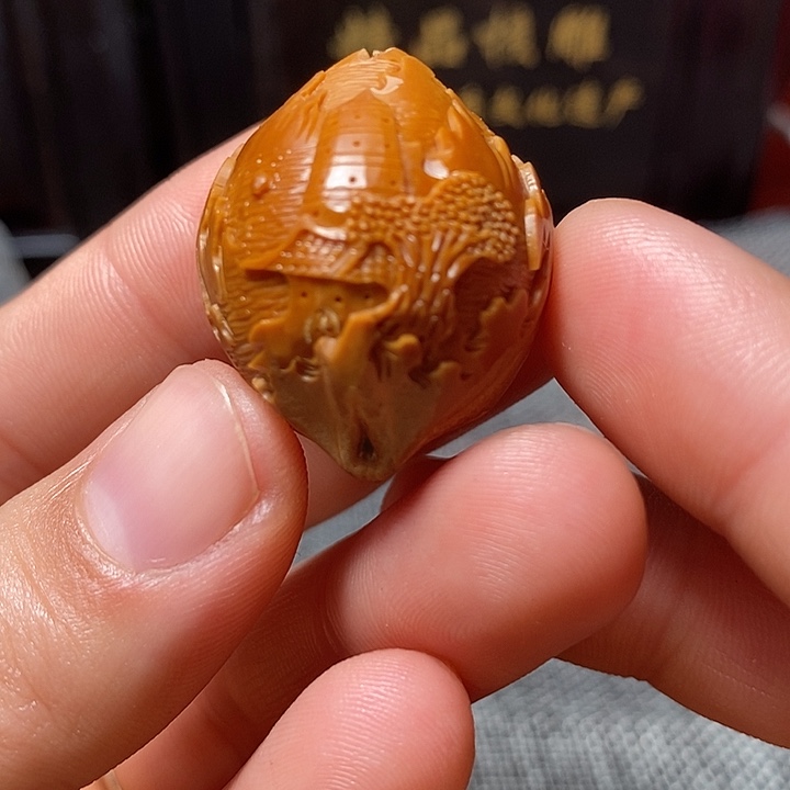 橄榄核手串/手链姑苏一景单颗2.45宽度