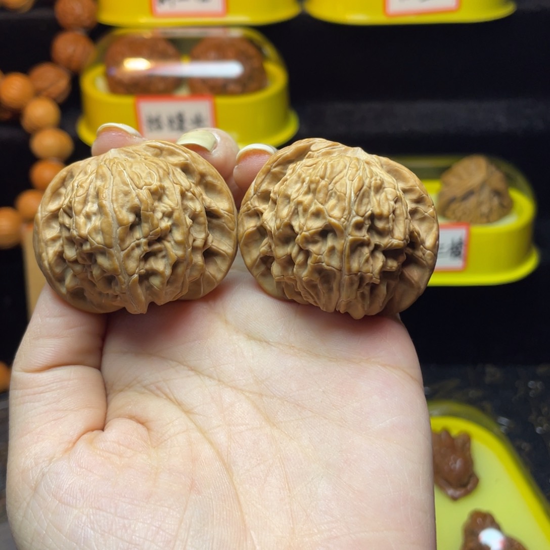 文玩核桃把件磨盘42