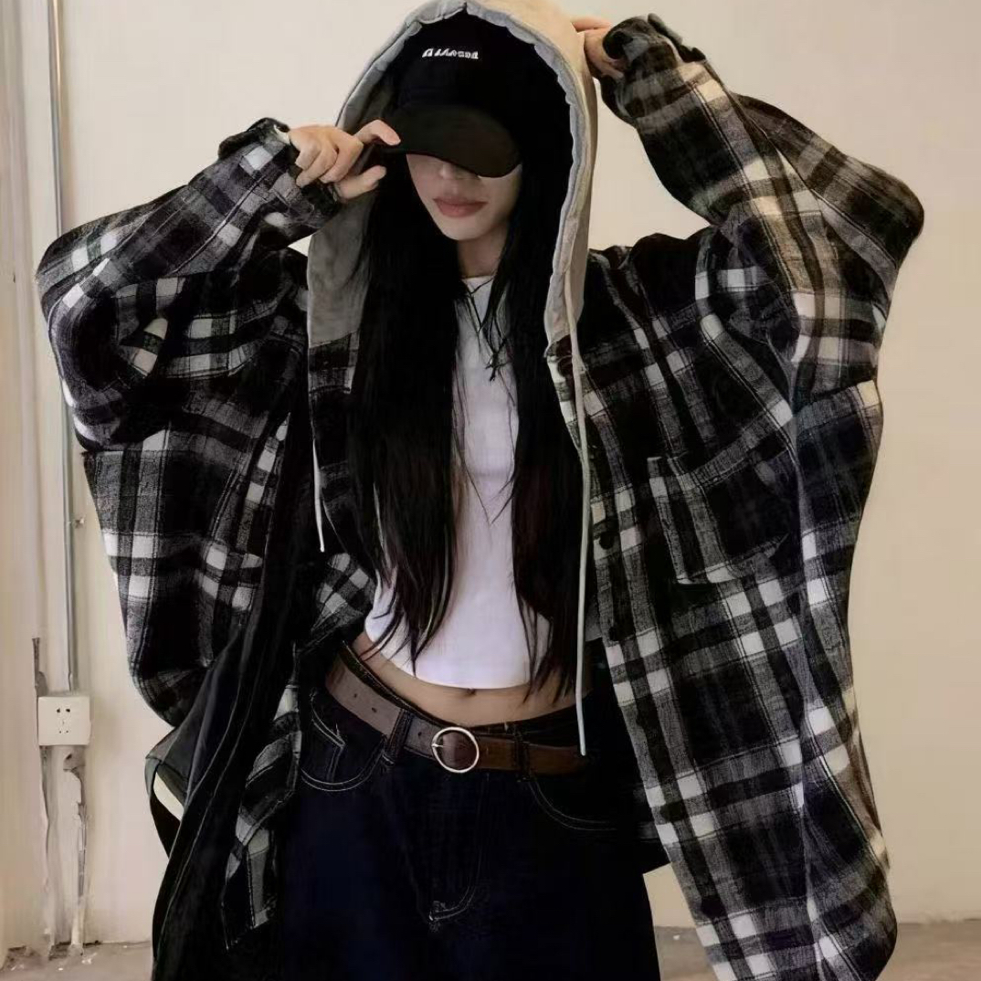 【价格链接200元以上】叫名字给编码欧货时尚宽松大版韩系日系衬衫