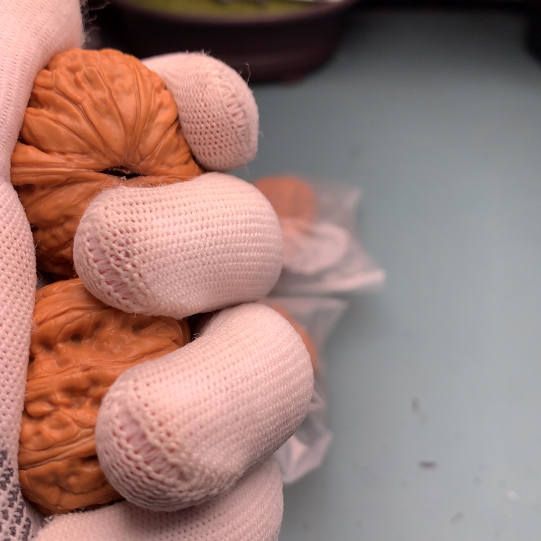 文玩核桃把件元宝4445