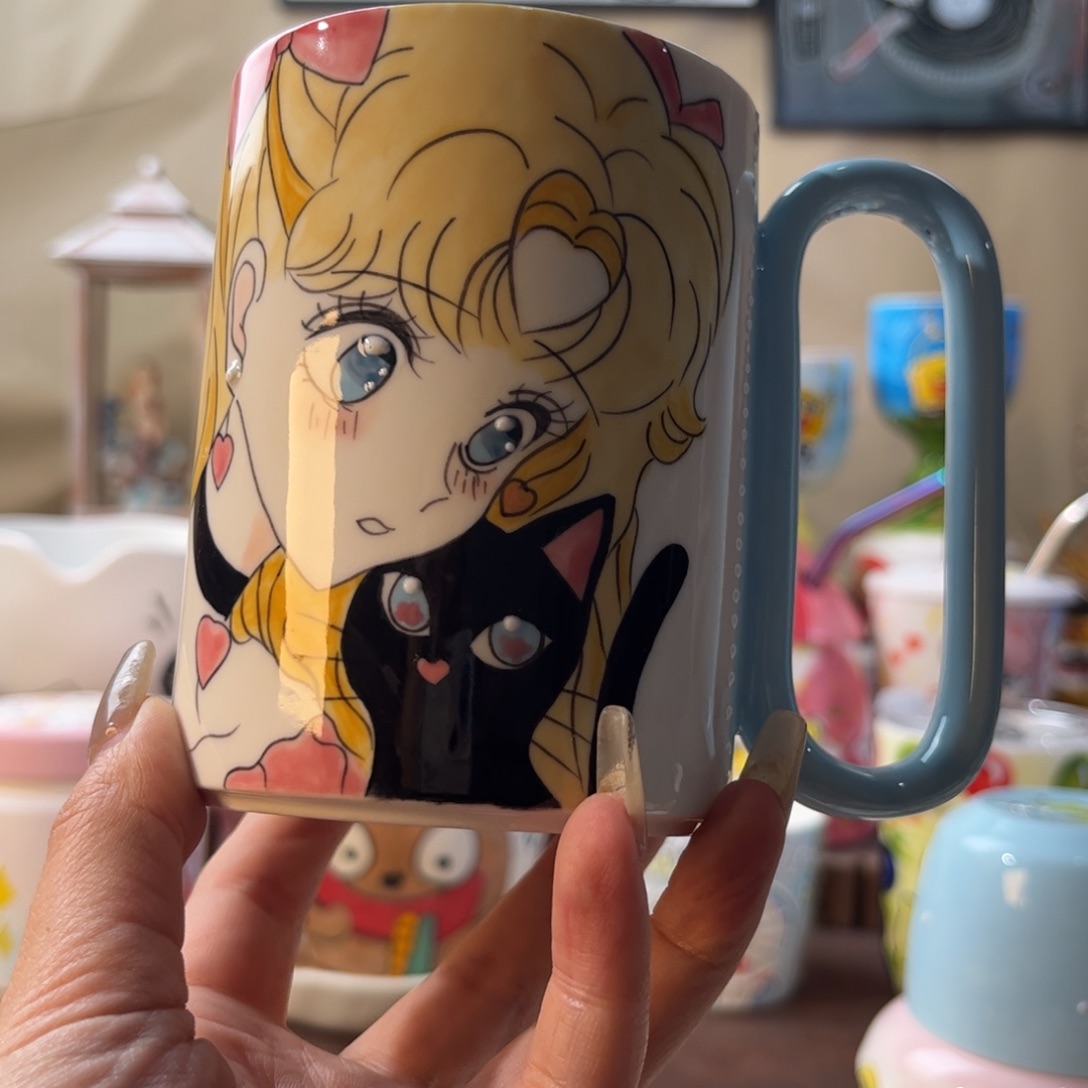 杯景德镇陶瓷手绘水杯