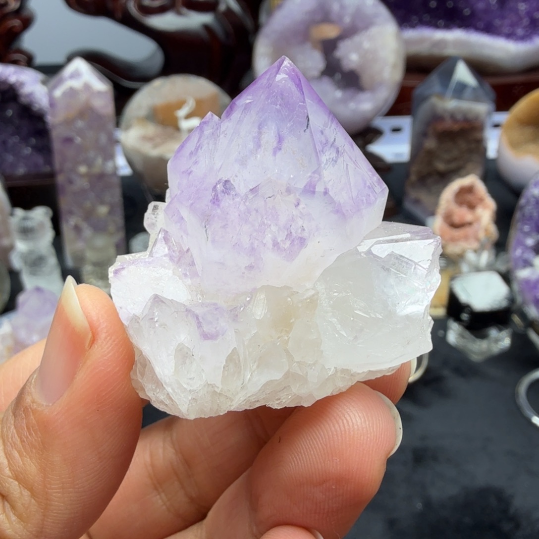 紫晶珠宝半成品未镶嵌