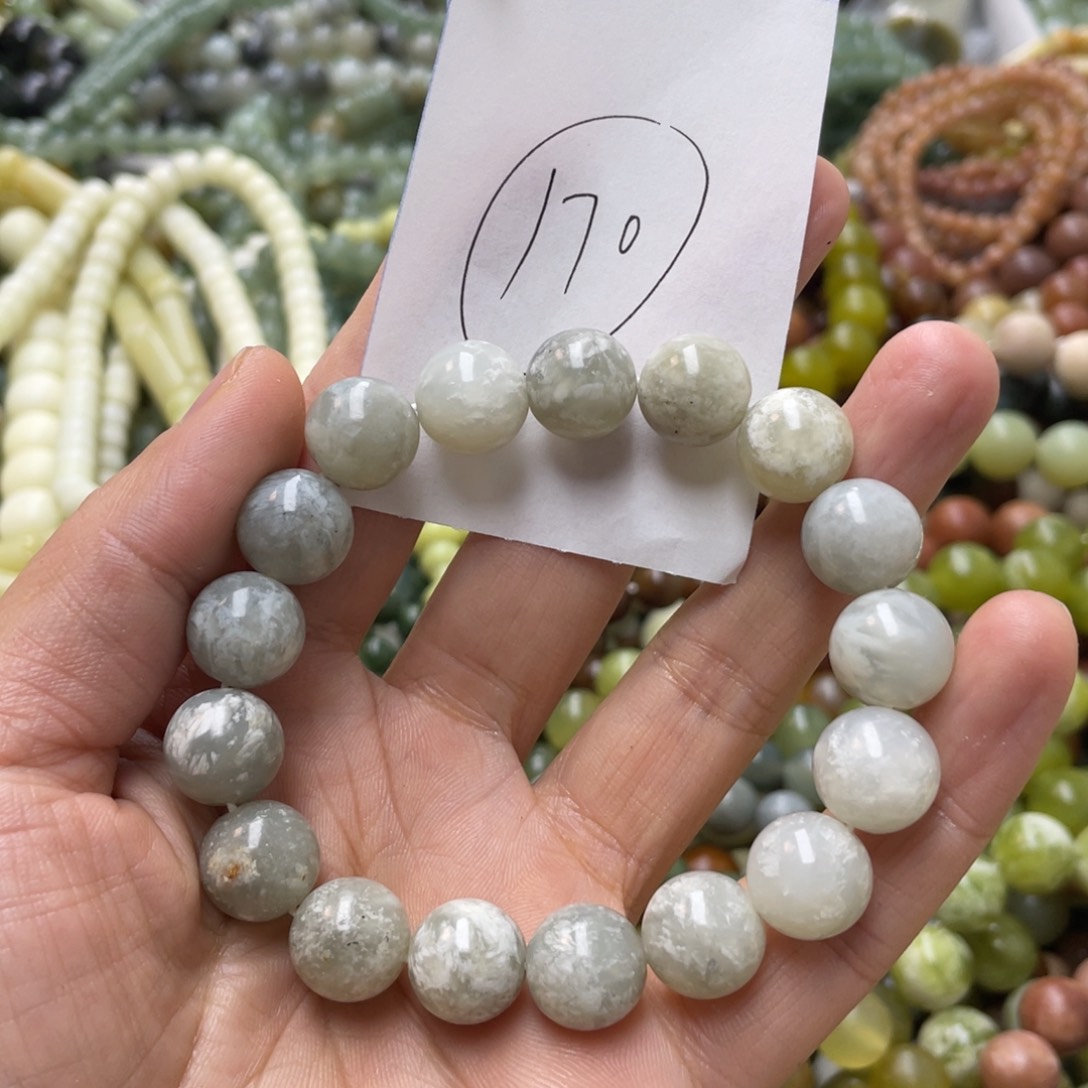 蛇纹石玉手链未镶嵌