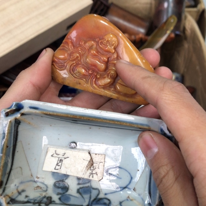 陶瓷孤品单件车里拍