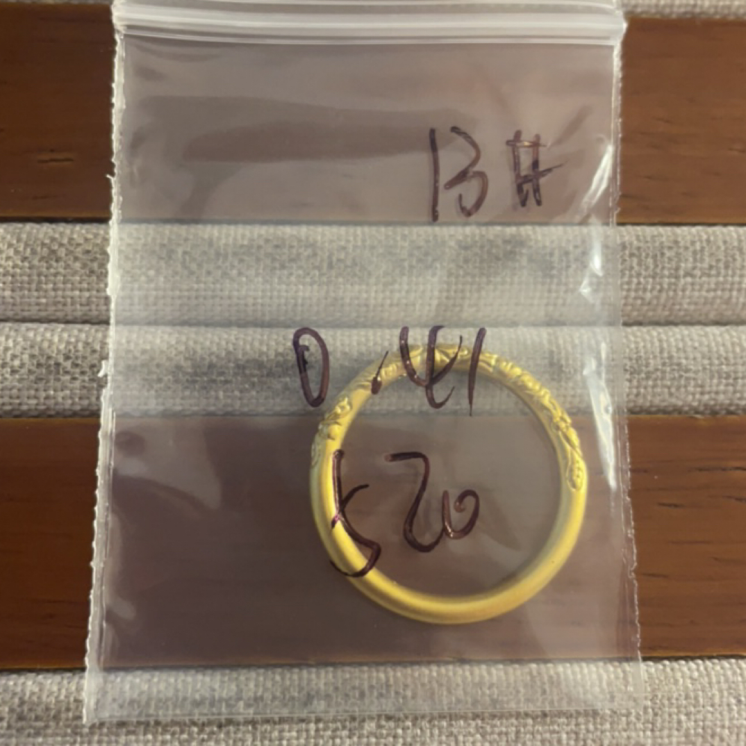 克重0.41 13号 樱花繁花戒指 足金999