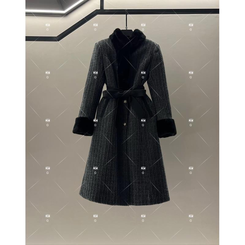 【楠楠】秋冬气质小香风设计师中长款羽绒服轻奢女 GS-57728