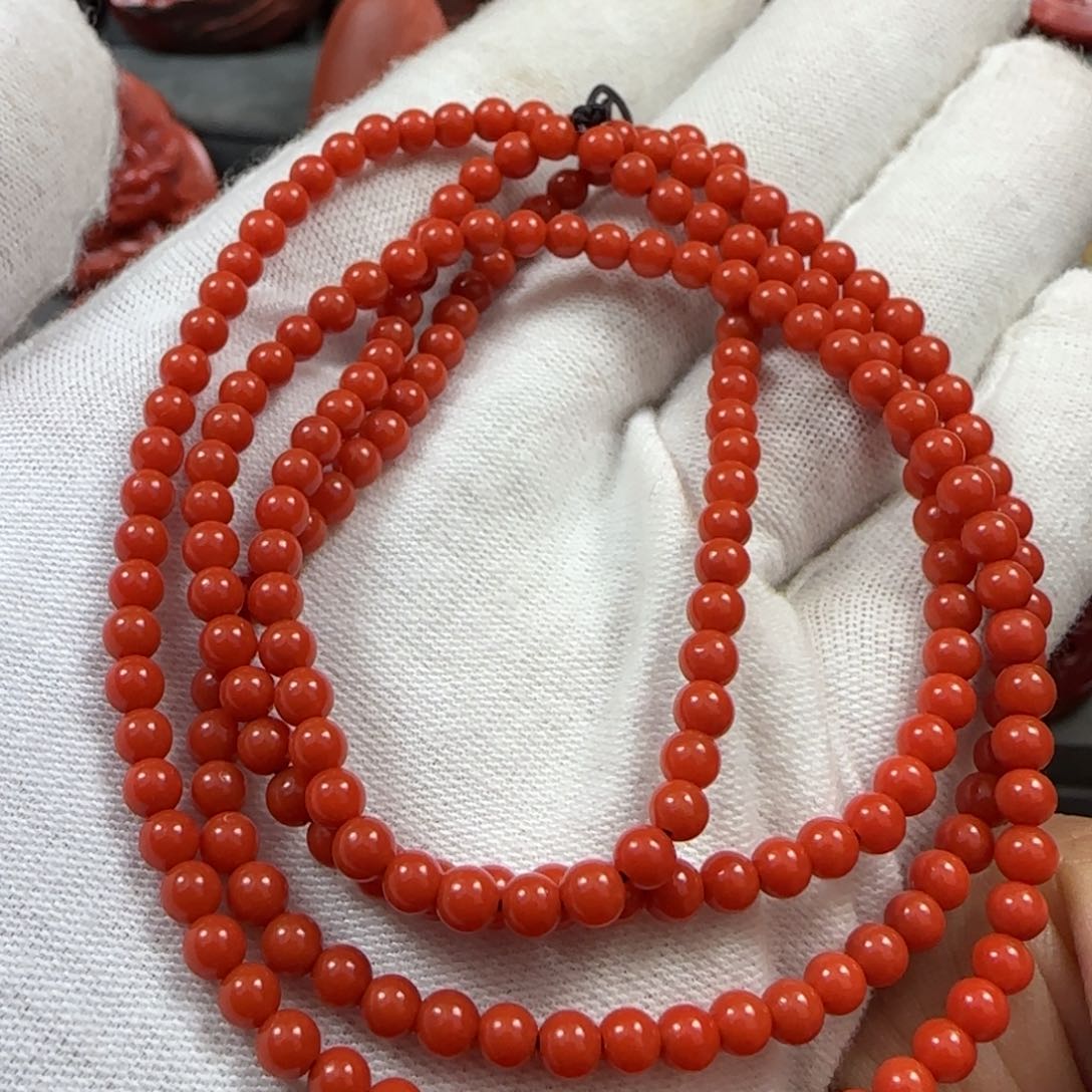 南红玛瑙小米珠3.6未镶嵌