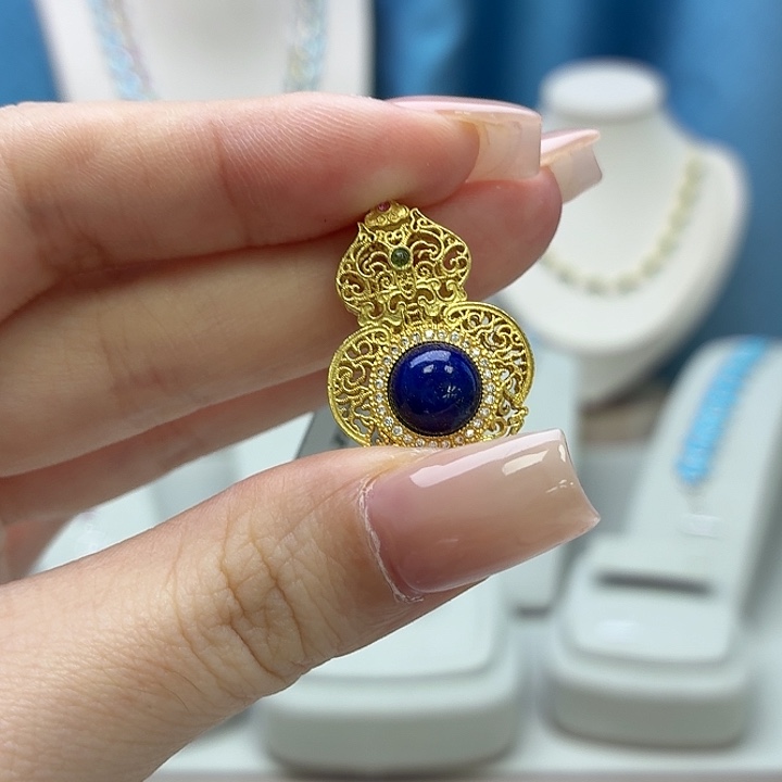 青金石合金吊坠(不含链)