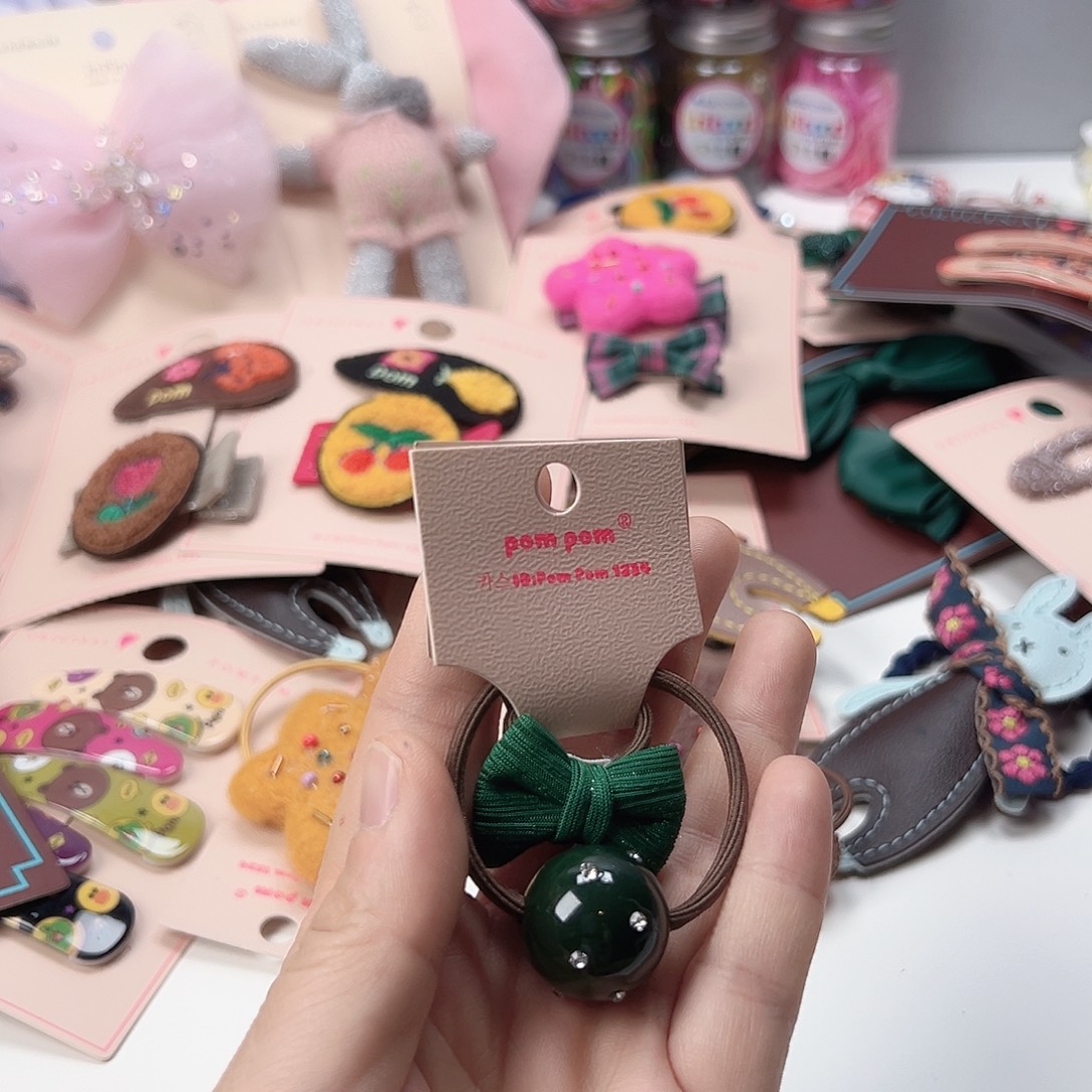 Pom发圈绿儿童韩国