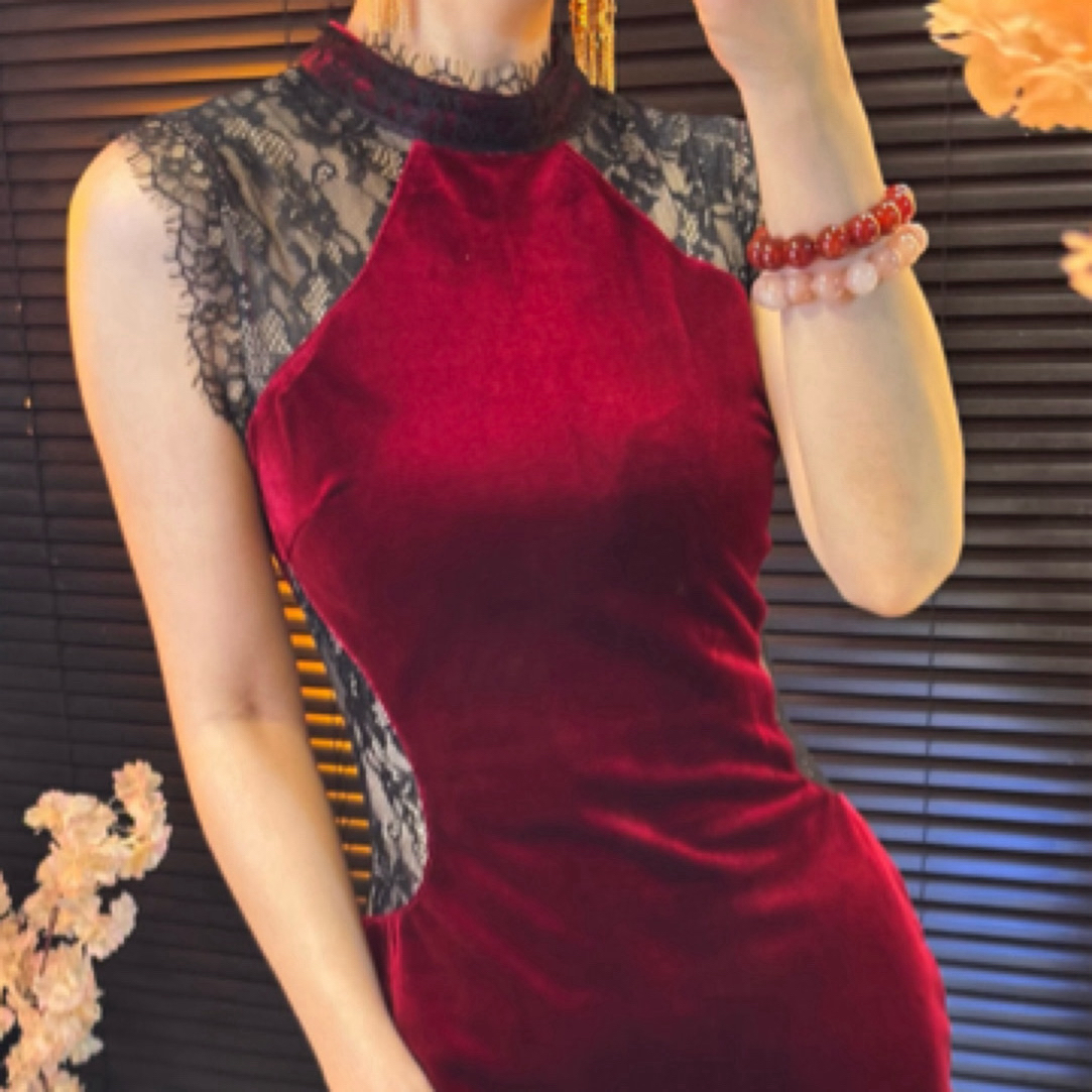 【南庭外】东方美人 古典时尚新中式改良旗袍 实体店货品