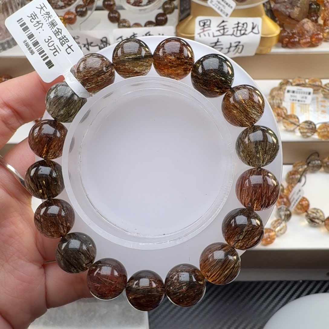 手链未镶嵌水晶黑金超七多样性发其一