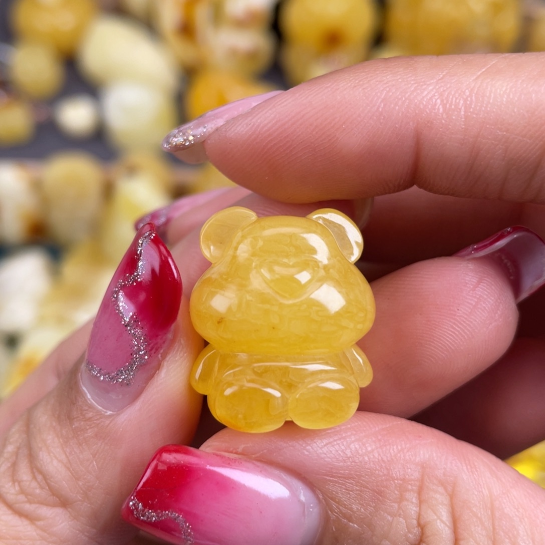 琥珀裸石未镶嵌蜜蜡