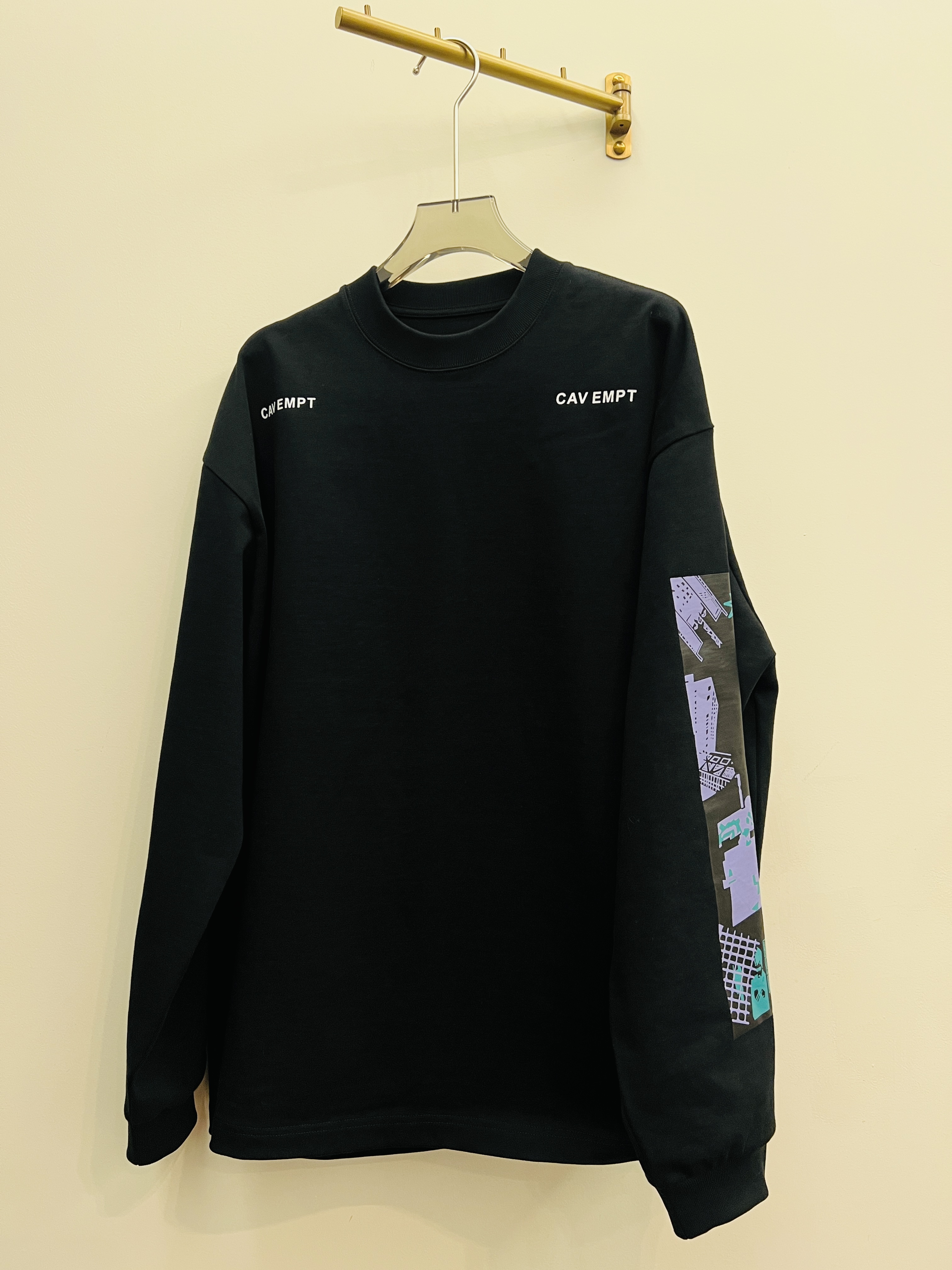 秋冬圆领【后背涂鸦长袖】男女同款D28365