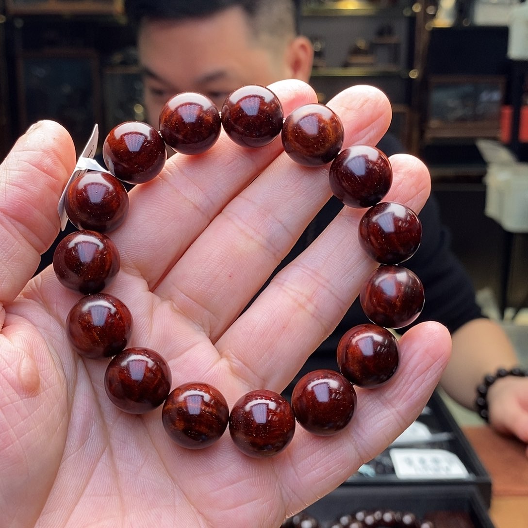 彭***生檀香紫檀（小叶紫檀）手串/手链15