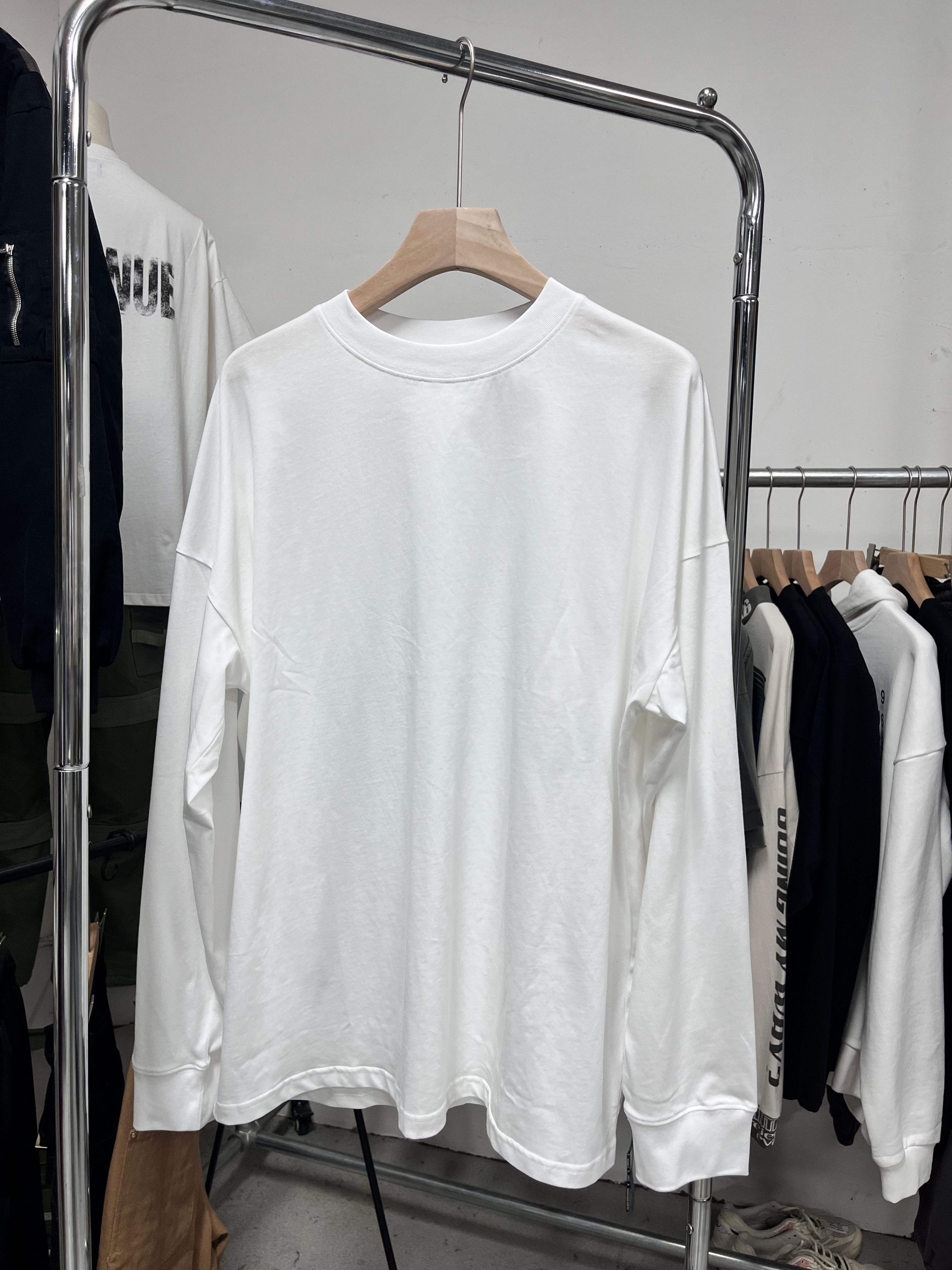 【NINOMAE系列】基础白色长袖T恤