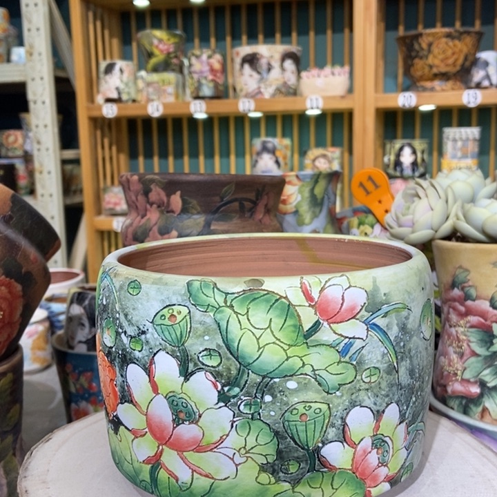 红陶景德镇艺术手绘作品