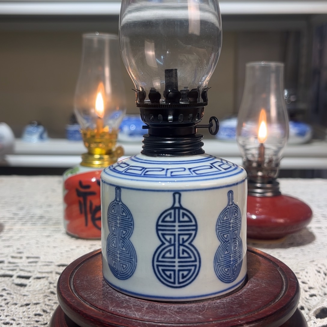 摆件景德镇陶瓷香薰灯