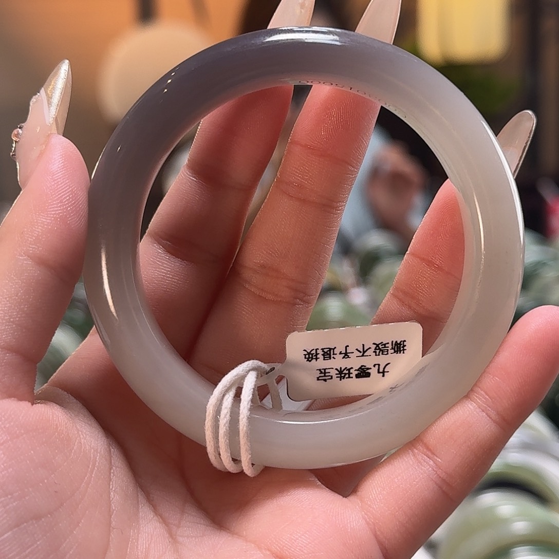 和田玉未镶嵌手镯C0031-58