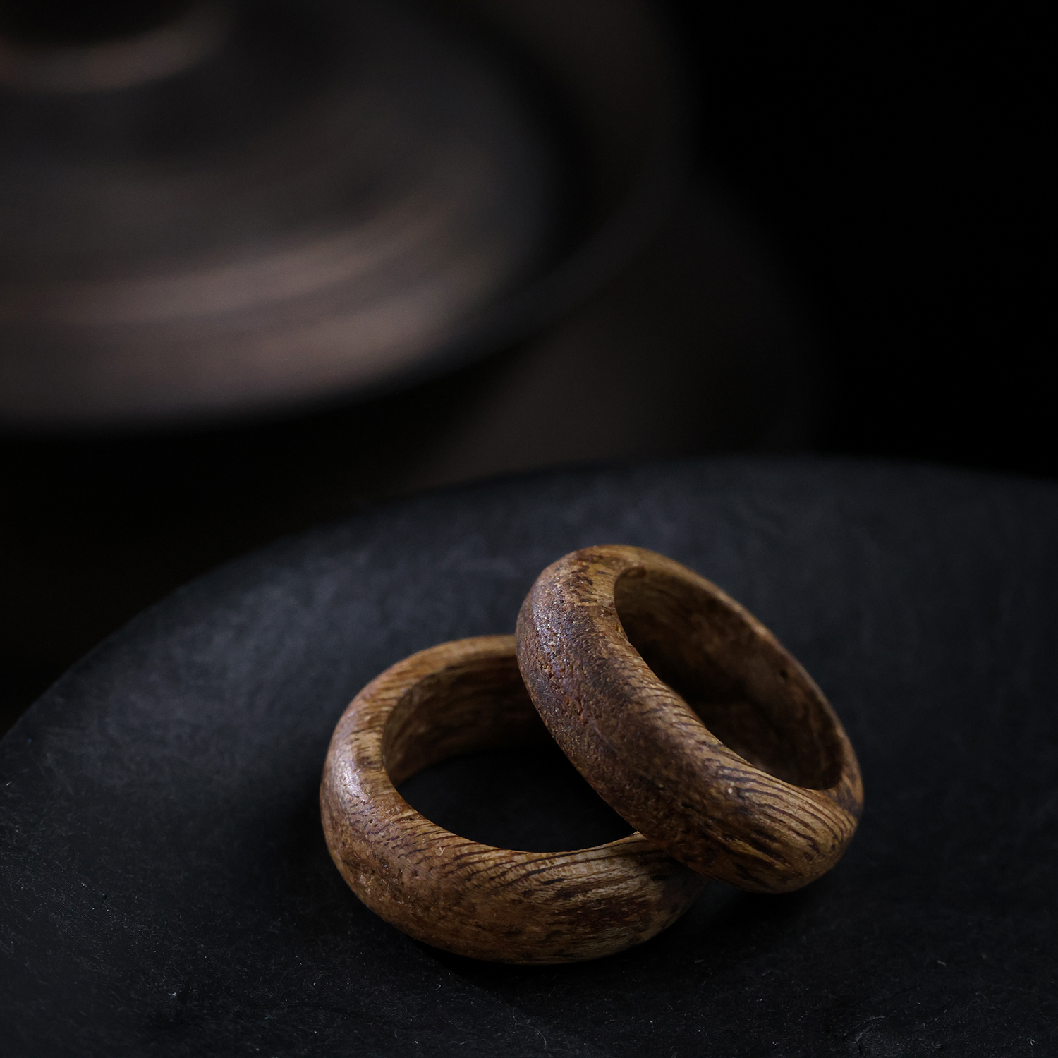 沉香【思嘉】养护系列 · 棋楠沉香戒指 | 多样性发一  BX0023