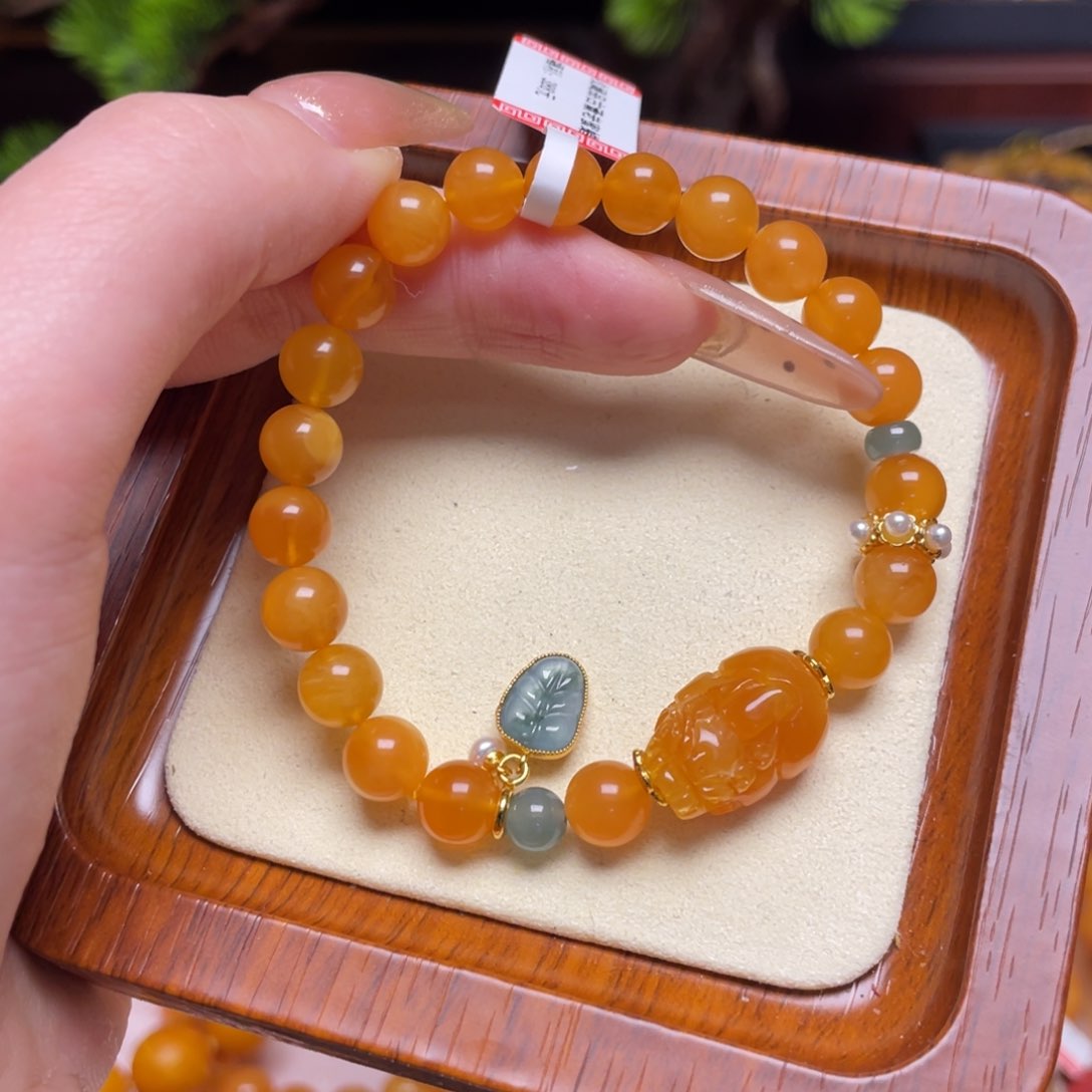 蜜蜡手链未镶嵌手串