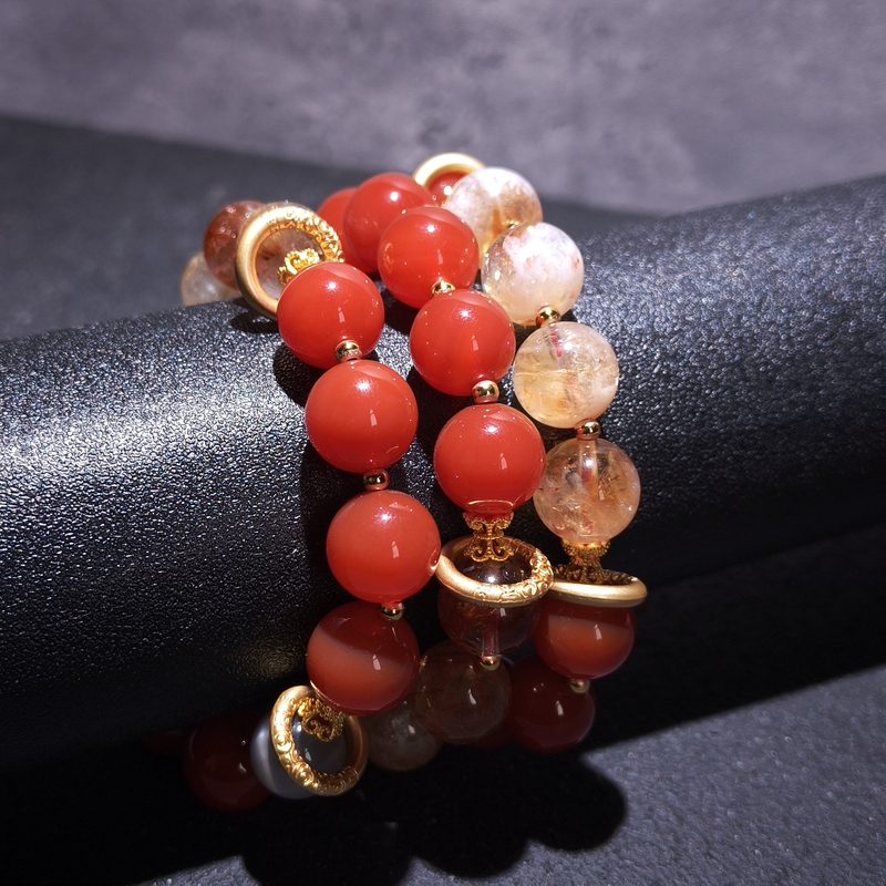 【黑胖珠宝】H0748 水晶多宝手链  多样性发其一