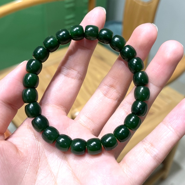 和田玉碧玉直切手串