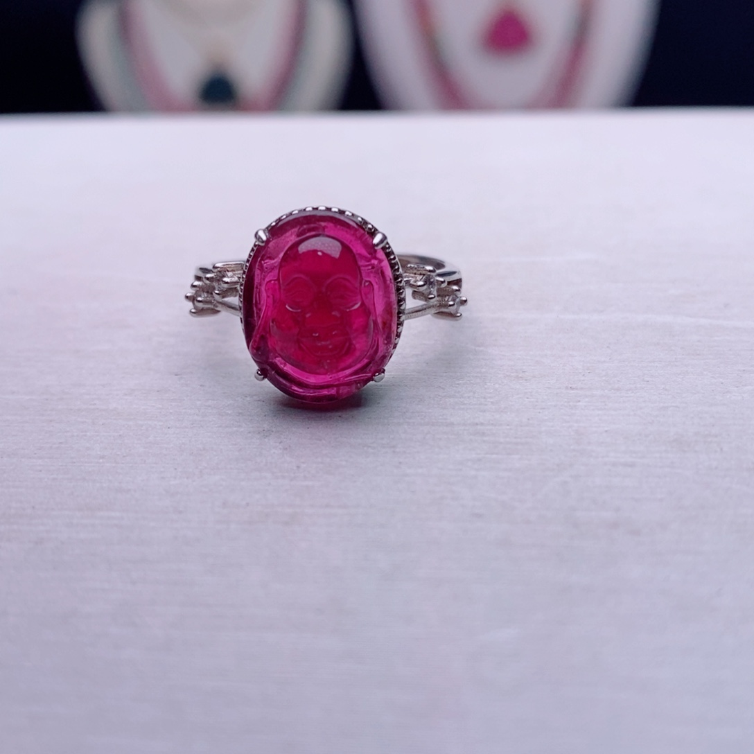 未镶嵌戒指碧玺碧玺A戒指