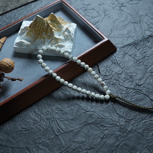 银标级6.7通体留白小胖墩星月菩提手串S6.7TTPD