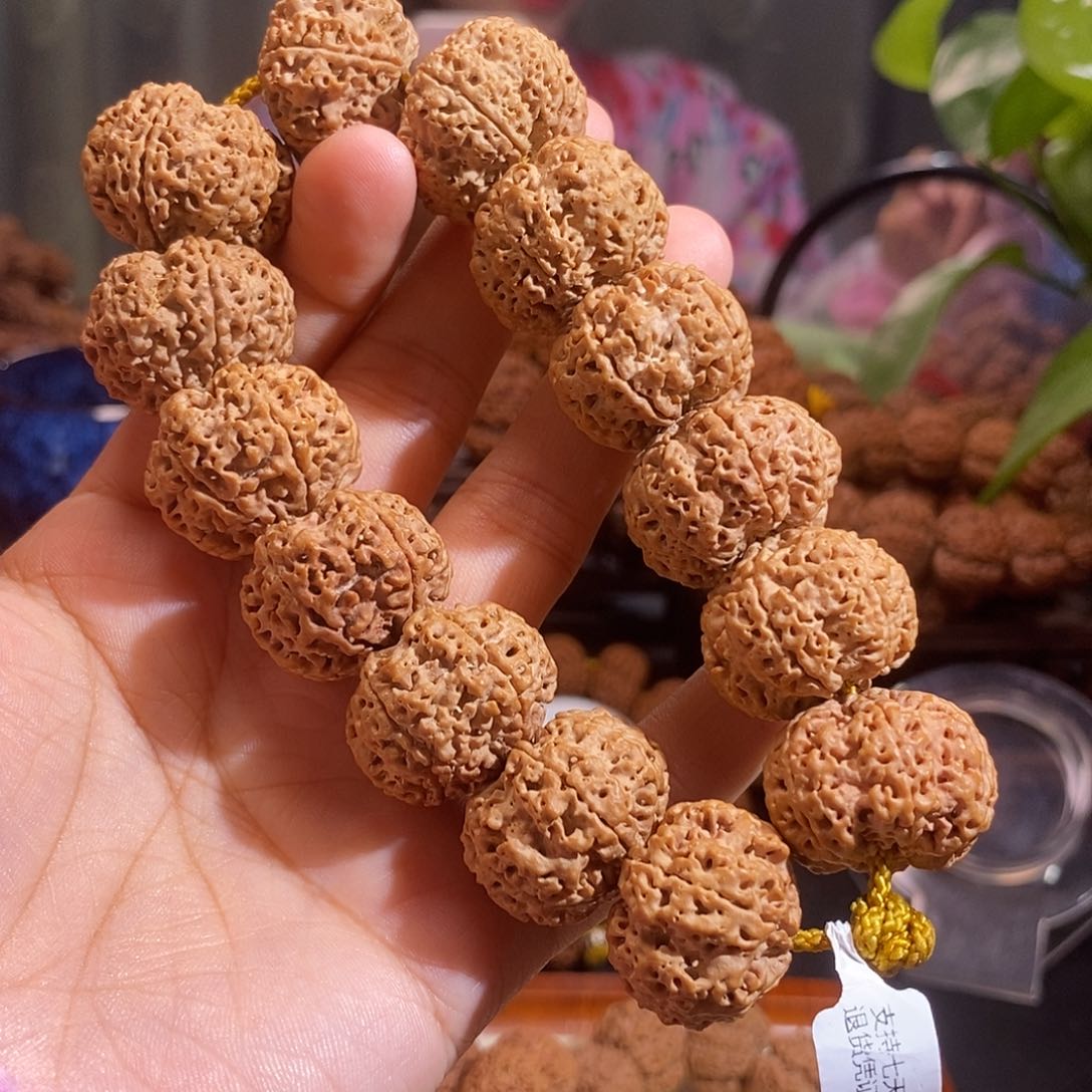 金刚菩提手串六瓣招财针孔蜂王24mm