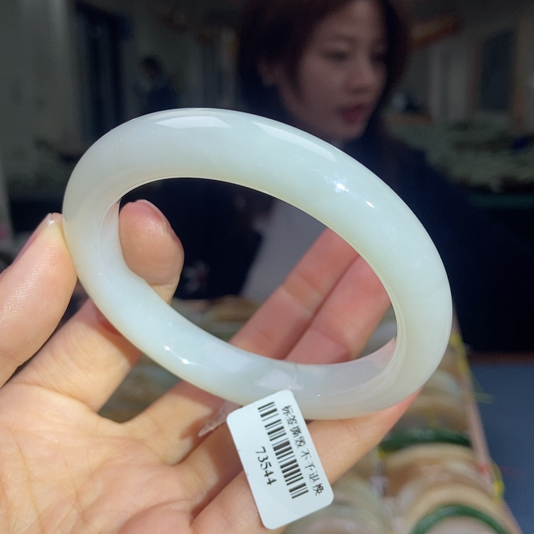 和田玉手镯未镶嵌59.3