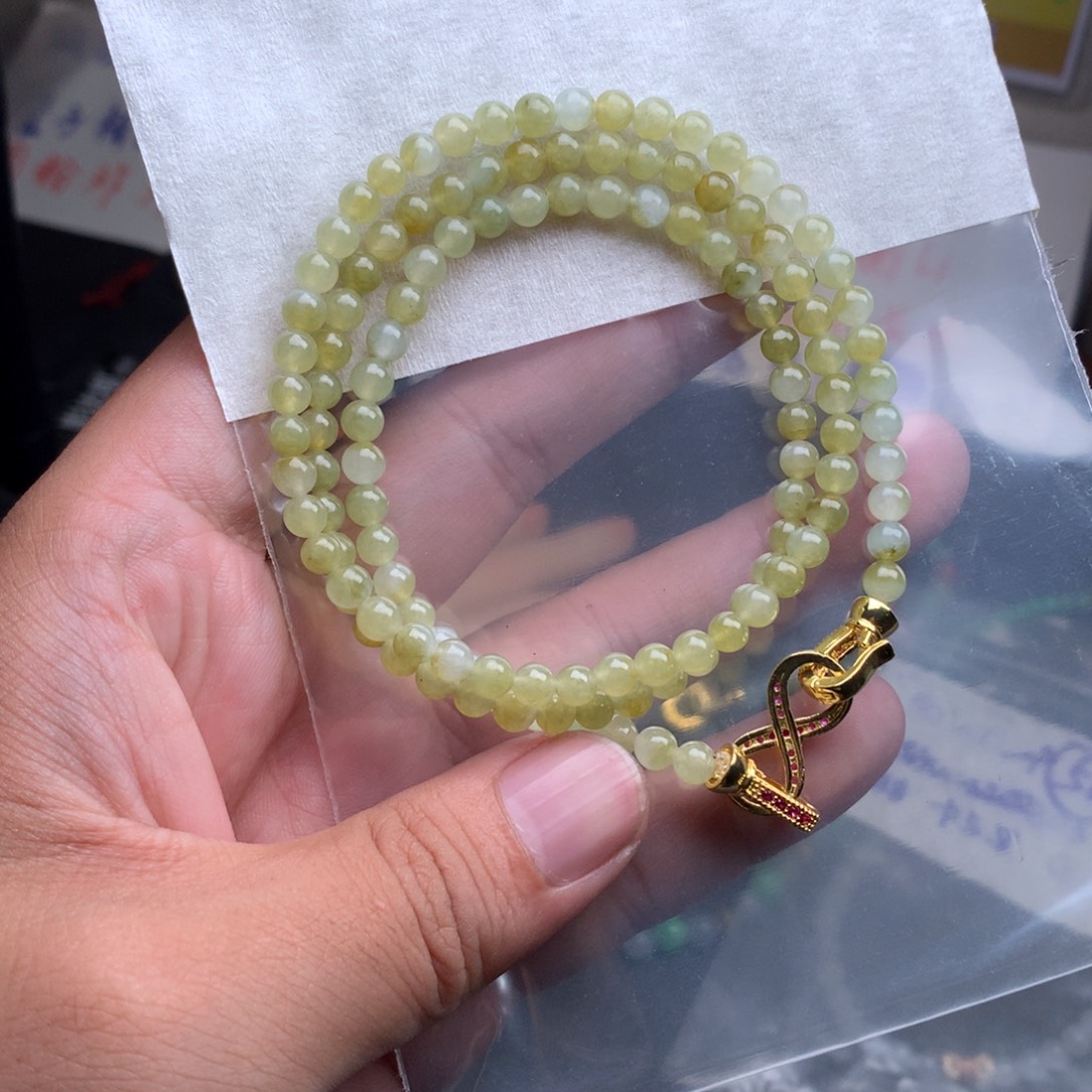 定制翡翠未镶嵌冰黄莫西沙卡5
